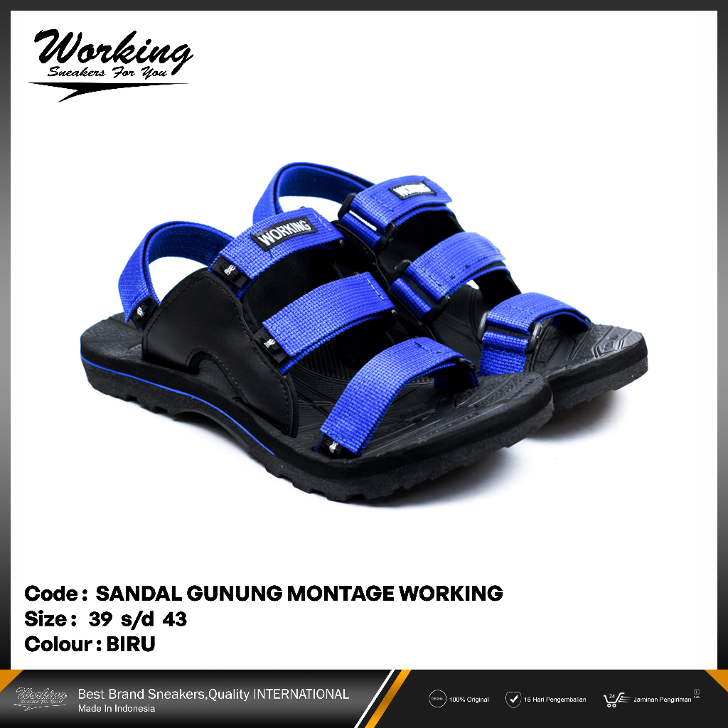 Sandal Gunung Pria Working Montage