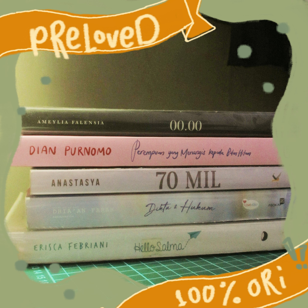 ⚠️BACA DESKRIPSI⚠️ [PRELOVED NOVEL] Hello Salma 00:00 Perempuan yang Menangis kepada Bulan Hitam 70 