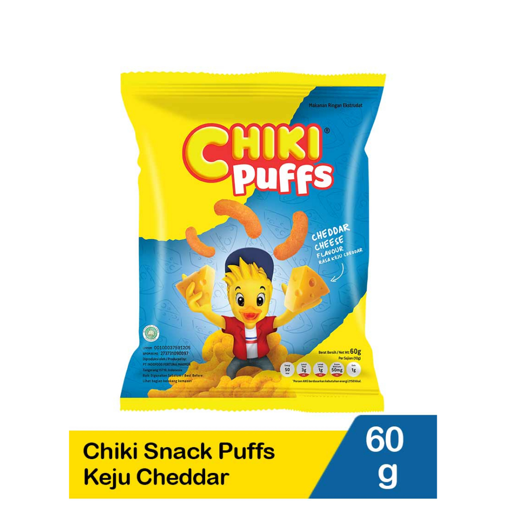 

CHIKI PUFFS CHEDDAR CHEESE 60G