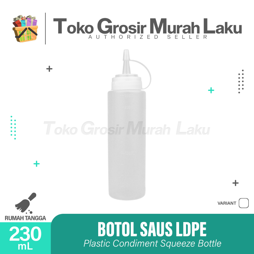 BOTOL SAOS KECAP BUMBU MAYONAISE MINYAK TOPPING PLASTIK TRANSPARAN