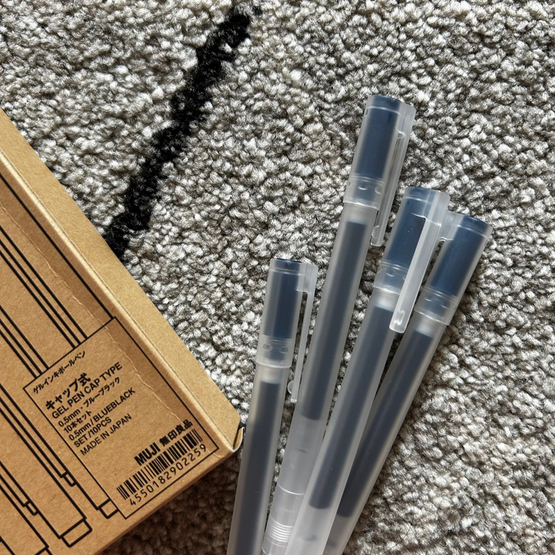 

Ready Stock Muji Gel Pen Cap Type 0.5mm Blueblack Original