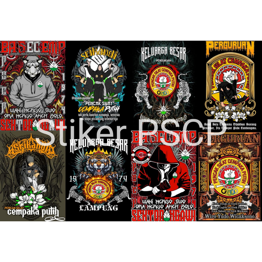 STIKER PSCP GLOSSY 8 BIJI