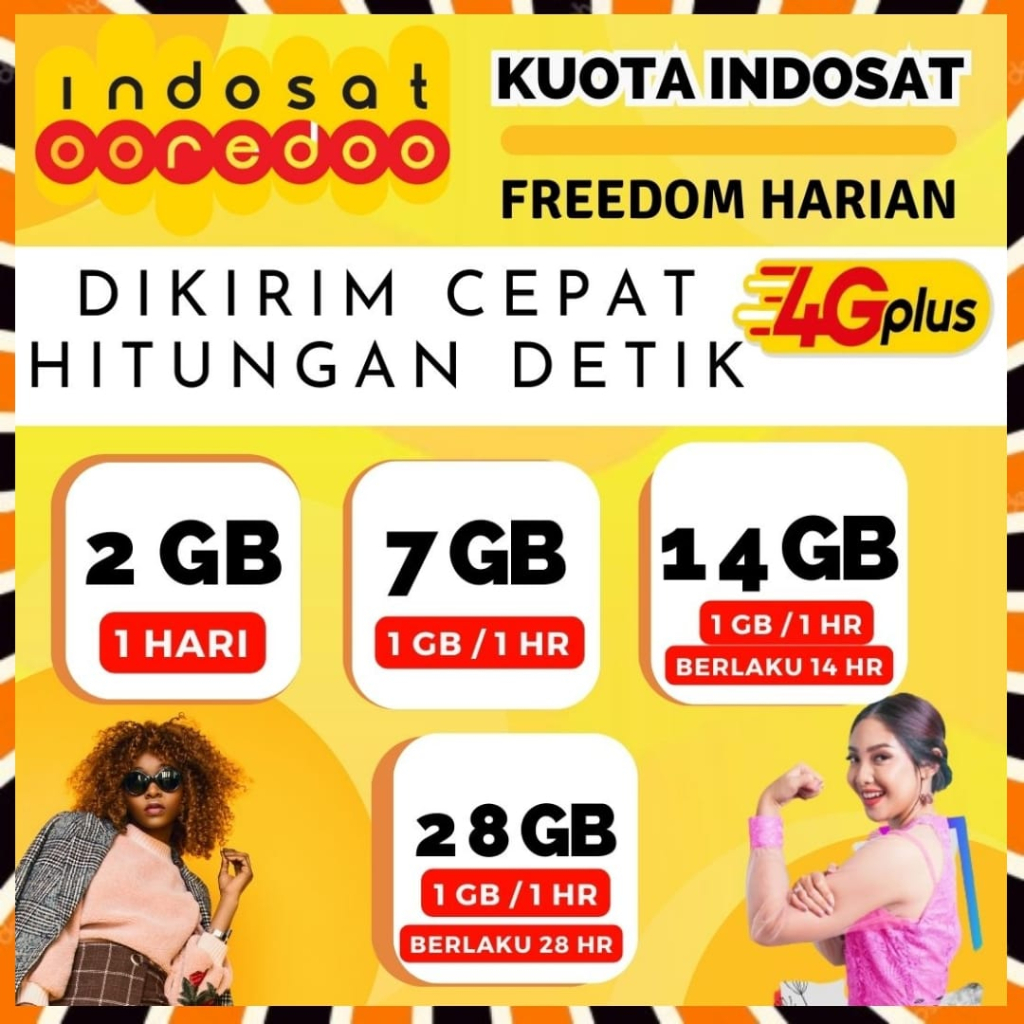 PROMO KUOTA INDOSAT IM3 PAKET DATA GIFT FREEDOM HARIAN 1GB IM3 MURAH