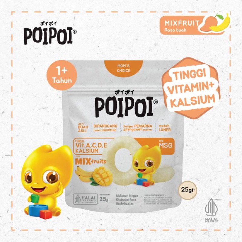 

POIPOI Snack BERVITAMIN - NO MSG 25g (1 tahun+)