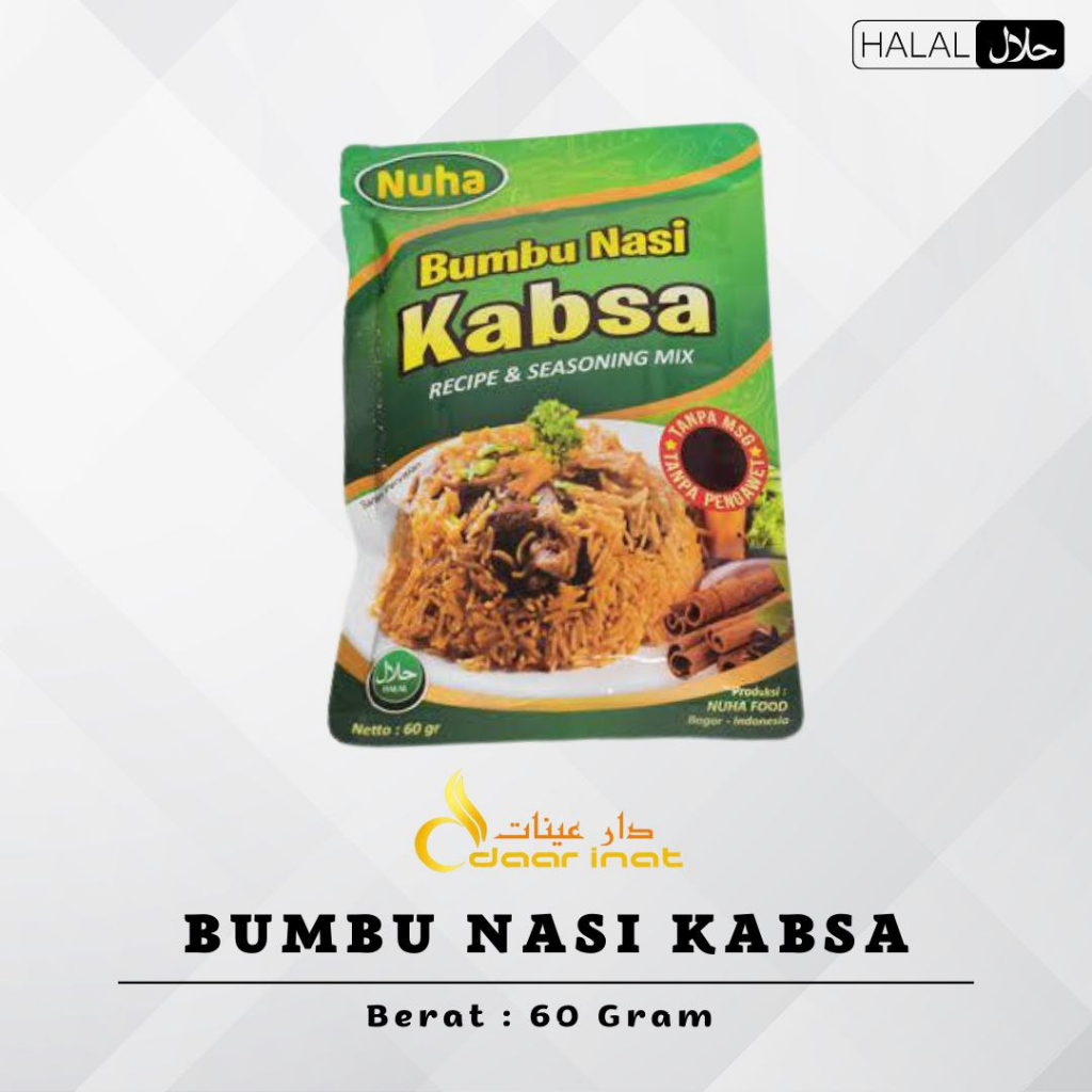 Nuha Bumbu Nasi Kebuli | Nasi Biryani | Nasi Kabsah | Nasi Mandhi instant seasoning I Bumbu Nasi Nuha I NUHA