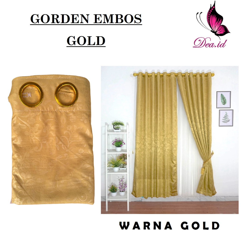 [DEASHOP] GORDEN PINTU JENDELA POLOS MOTIF EMBOS L 120 x P 220 CM - KORDEN GORDYN HOMEMADE SMOKERING 12 LUBANG - HORDEN RUMAH MINIMALIS