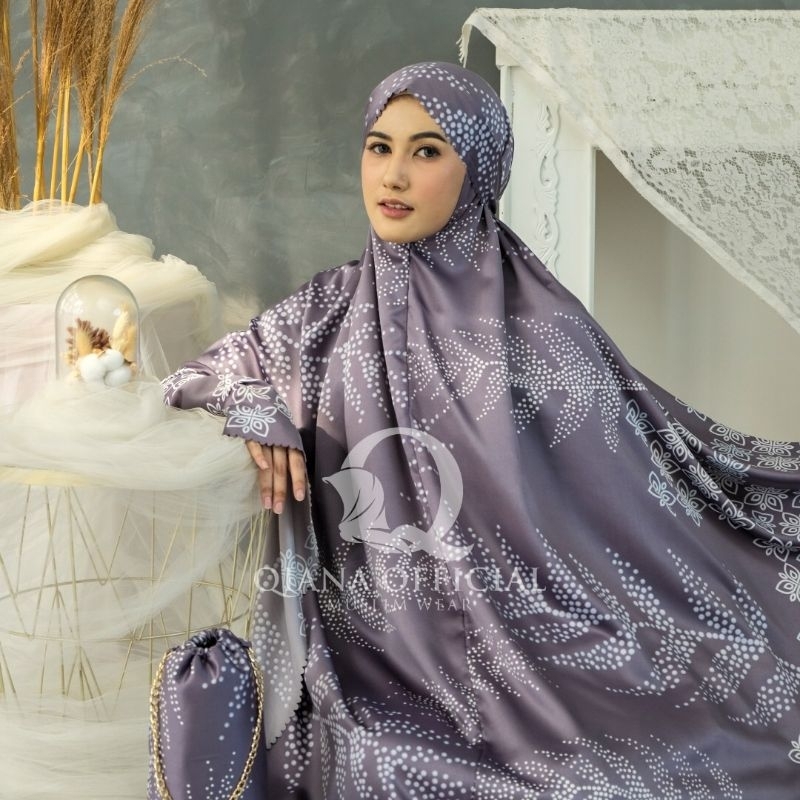 Mukena Dewasa Motif  3in1 Silk Diora Sheila