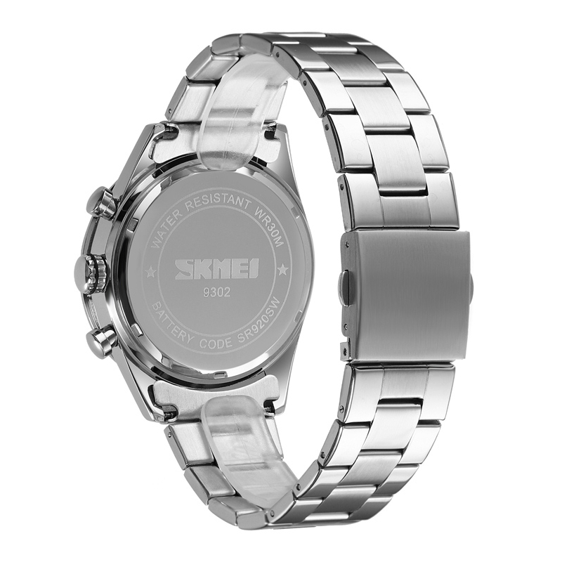 Jam Tangan Pria Skmei 9302 Jam Tangan Skmei Jam Tangan Rantai Jam Tangan Cowok Stainless Jam SKMEI