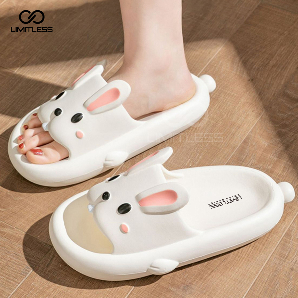 Sandal Anak Kelinci Selop Perempuan Empuk Lucu Kekinian Sendal Rabbit Kelinci Slip On Anak Cewek Karakter Nyaman