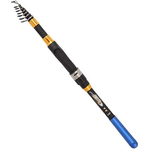 Joran Pancing Telescopic Portable Carbon Fiber 1.8M Joran Material Kuat Alat Memancing Ringkas Berkualitas