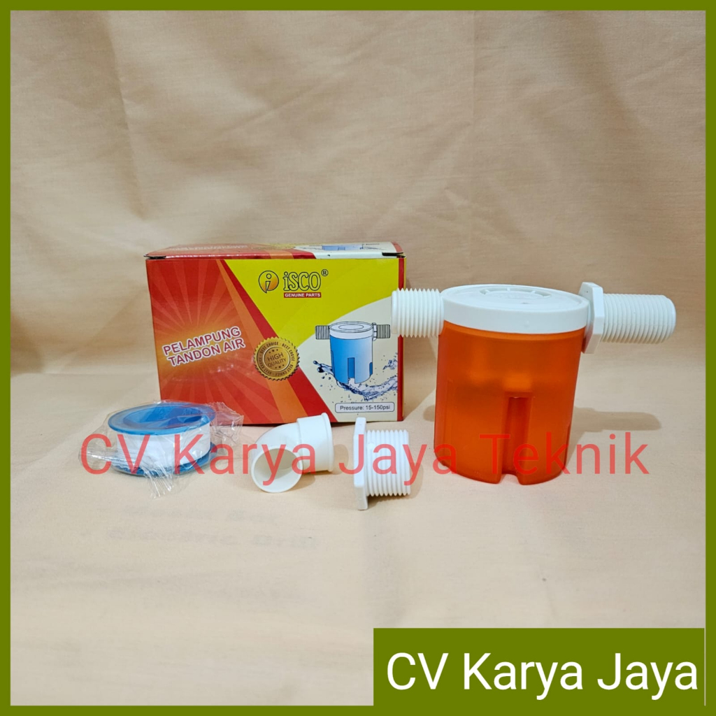 Pelampung Kran Air Otomatis Vertikal (Berdiri) Horisontal (Tidur) ½” ¾” ISCO / Toren Kran