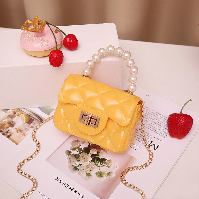 Tas selempang mini Handbag Tas Wanita Jelly Mini Mutiara Gaya Fashion Korea