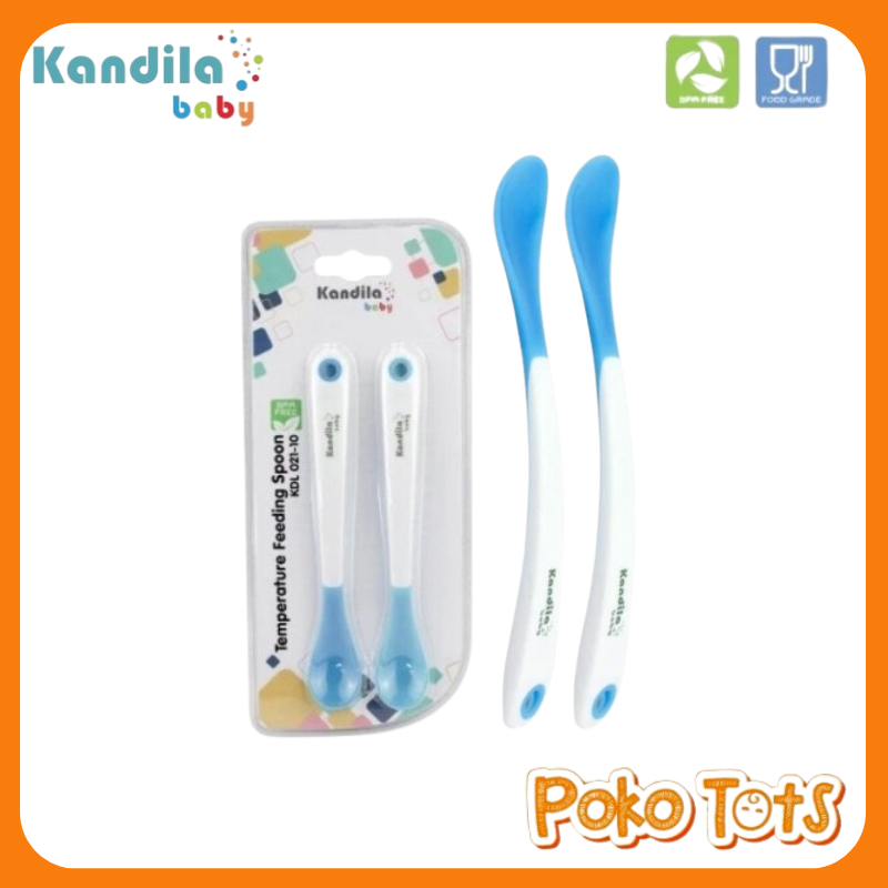 Kandila Baby Temperature Feeding Spoon Isi 2pcs KDL021-10 Sendok Makan Bayi Kandila