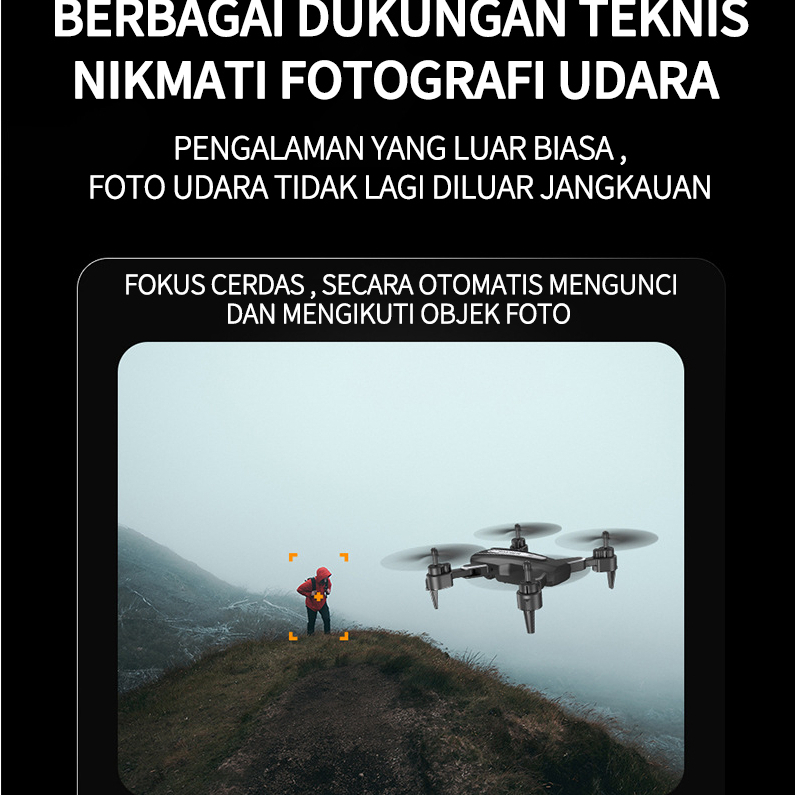 Drone E99 K3 PRO Mini Drone 4 K HD Dual kamera WIFI FPV Penghindaran Rintangan Lipat Profesional RC Drone Quadcopter