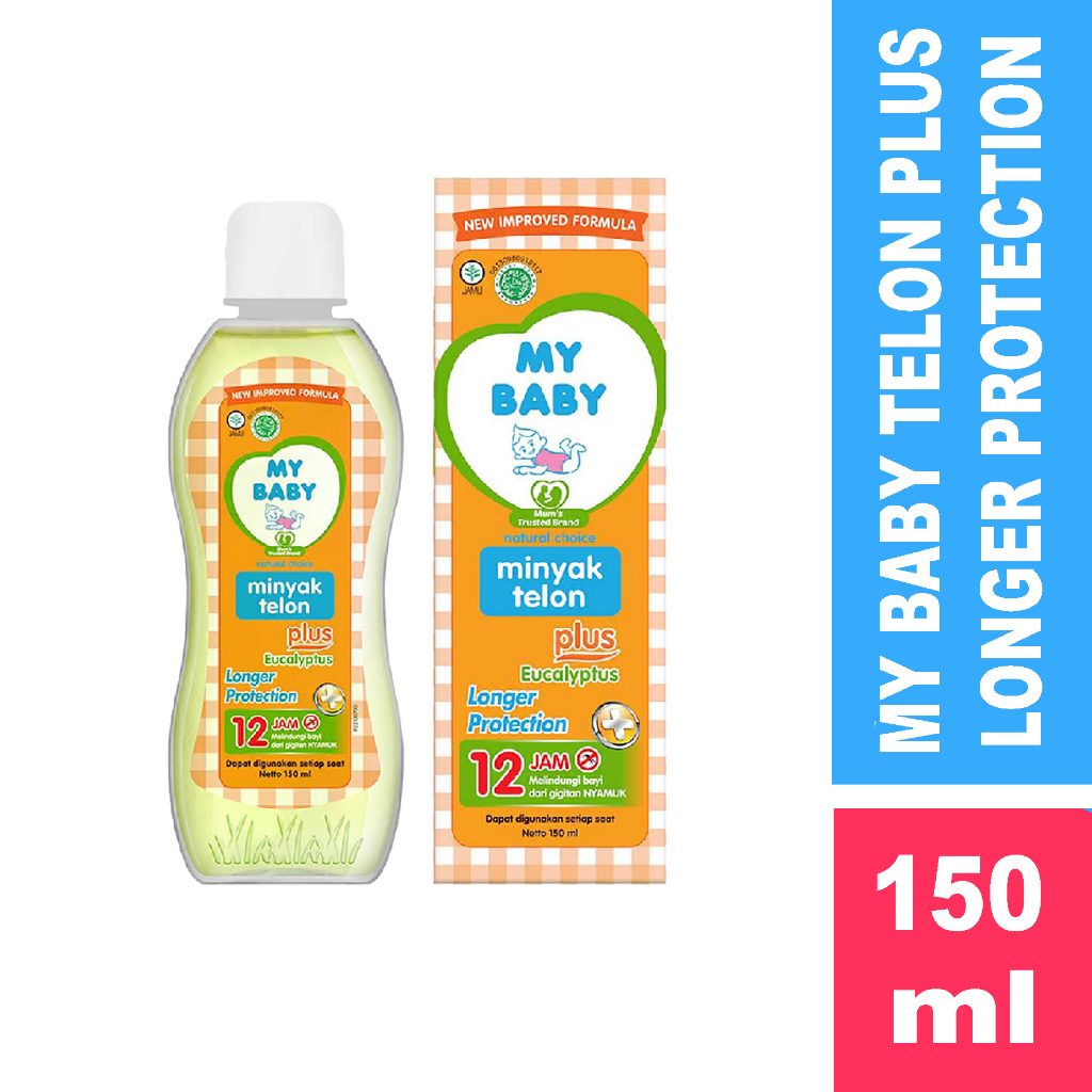 My Baby Minyak Telon Plus Longer Protection 150ml - Minyak Pijat Bayi