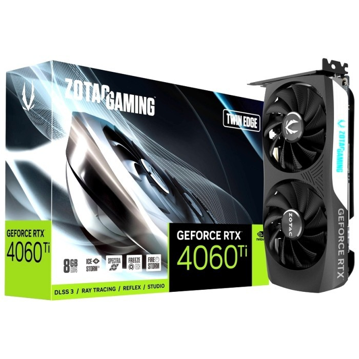 ZOTAC Geforce RTX 4060 Ti / 4060Ti Twin Edge Edition 8GB GDDR6 VGA