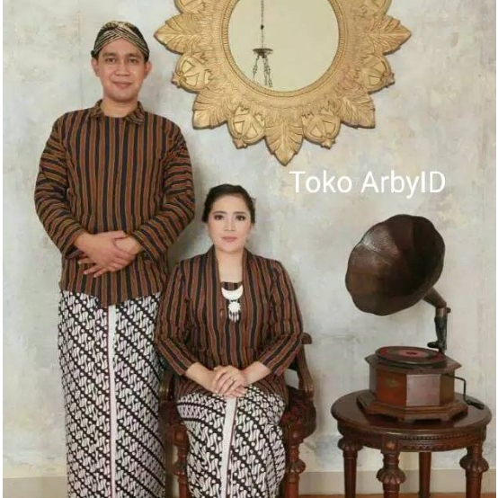 NEW Baju Surjan PRIA dan Kutubaru WANITA Dewasa Size S M L XL XXL Baju Tenun Lurik / Baju Lurik Surj