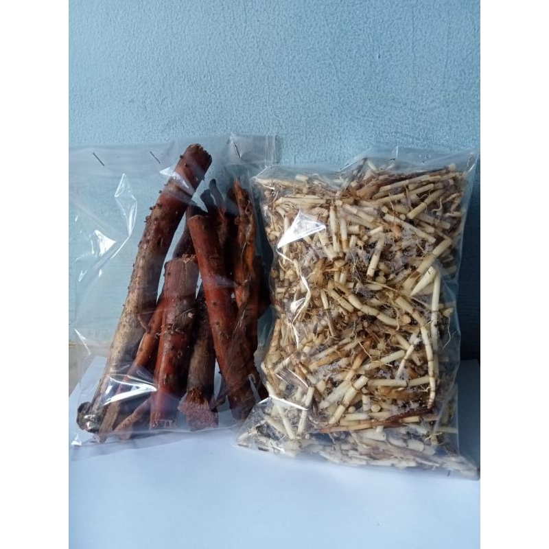 

satu paket akar alang² dan akar pinang 500gr