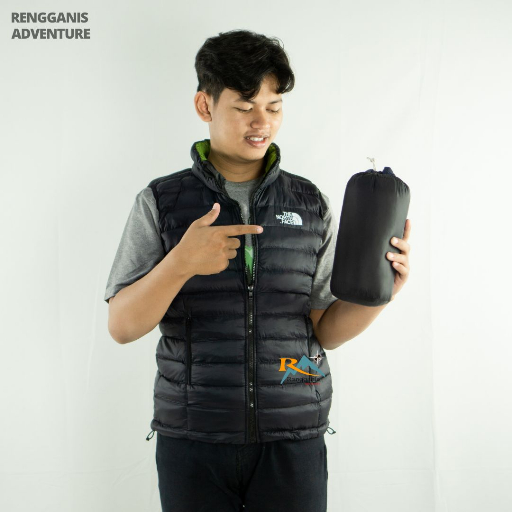 VEST ROMPI TNF DACRON LOKAL ROMPI HOODIE GELEMBUNG JAKET GUNUNG HIKING