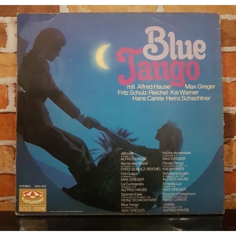 Vinyl Piringan Hitam 12 inch Blue Tango-Jalousie