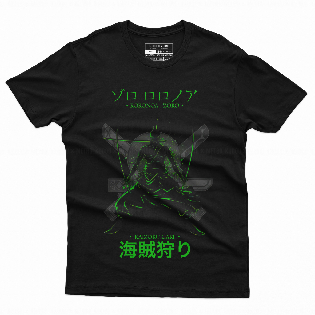 Tshirt Zoro Kaizoku Anime Manga One Piece Premium Unisex