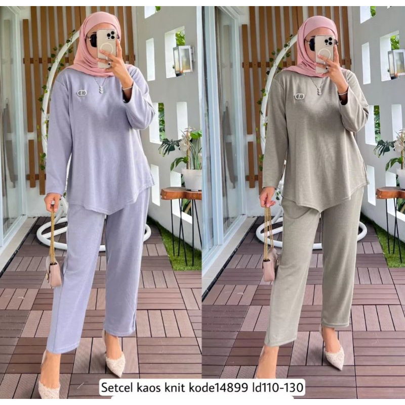 Setcel Knit Terbaru / Setelan Celana Knit Terbaru / Setcel Crinkle Terbaru / Setelan Celana Crinkle 