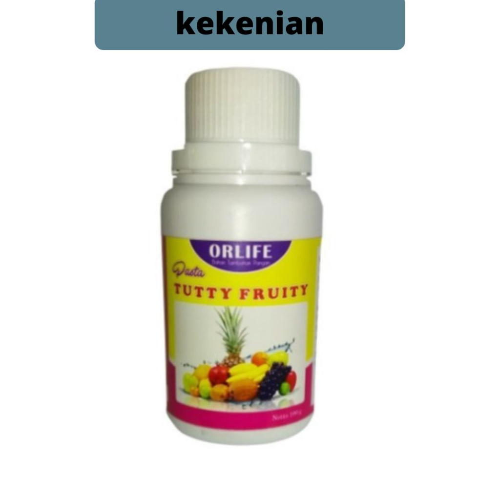 

✅kekenian✅Pasta Rasa Tutty Fruty 100 Gram Orlife / Pewarna dan Perasa Makanan Minuman / ESSENSE MINUMAN ES DINGIN MURAH / ORLIFE TUTTY FRUITY
