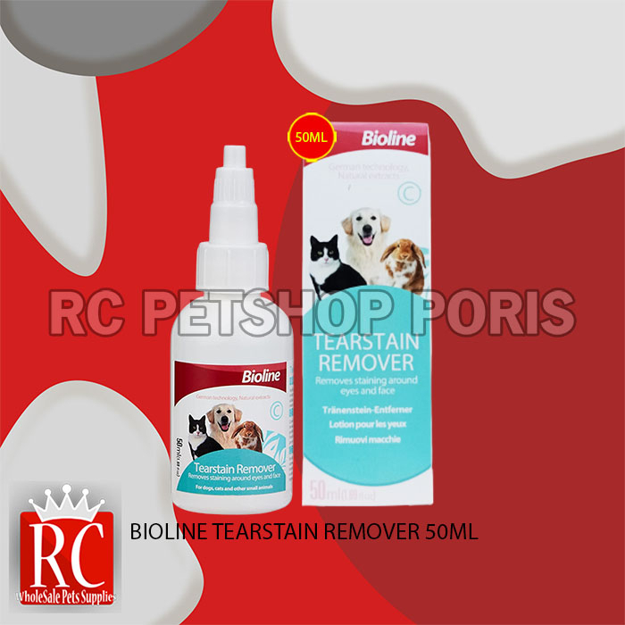 Pembersih Noda Mata Hewan Bioline Tear Stain Remover 50 ML
