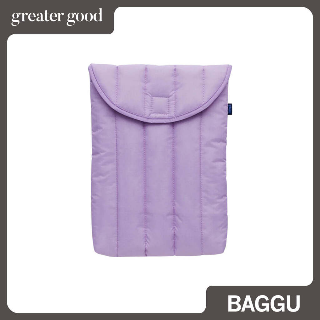 Baggu - Puffy Laptop Sleeve 13" in Dusty Lilac