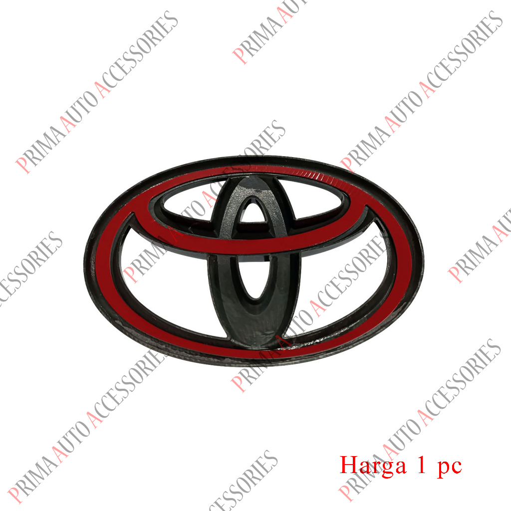 Casing Logo Toyota Hitam Doff 12 cm