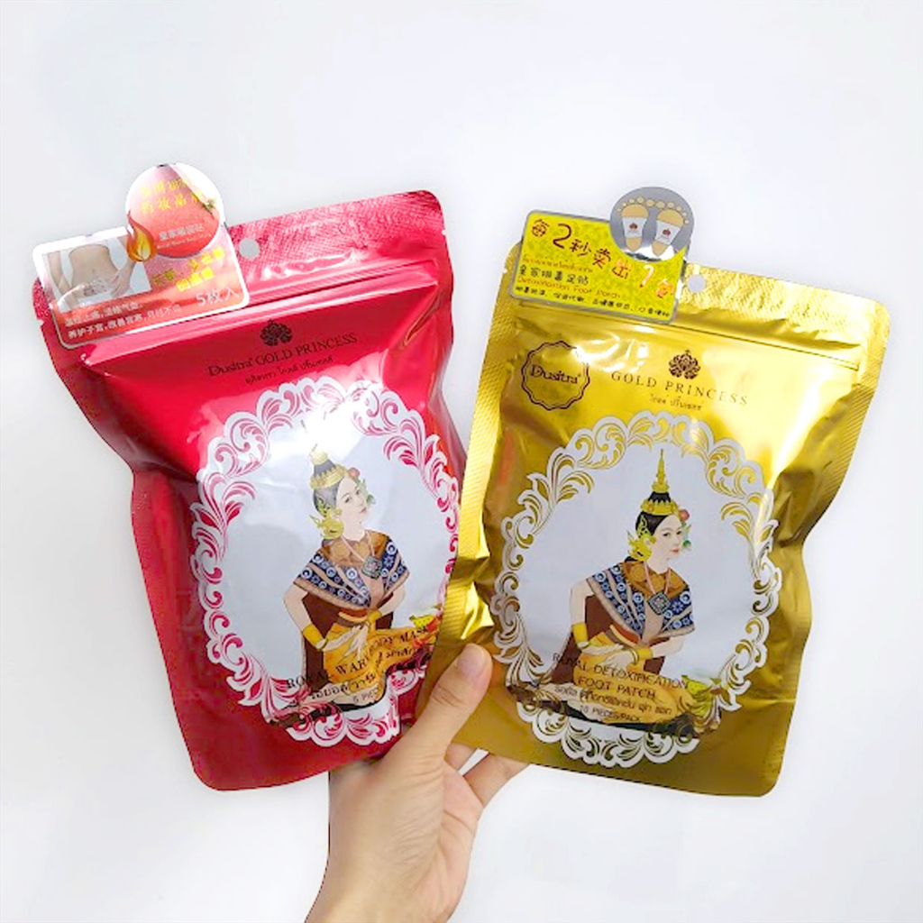 100% ASLI Gold Princess DUSITRA Detoxification foot patch royal lavender foot patch koyo detox kaki 
