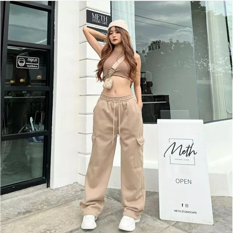 celana wanita - JOOY SWEET PANTS celanja panjang wanita - celana kulot