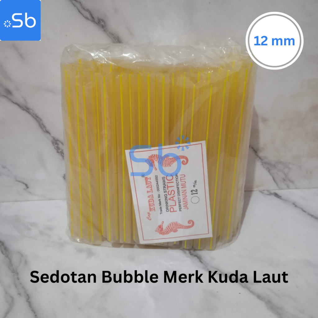 Sedotan Bubble Tea Sedoran Boba Pipet Warna 12mm x 15cm