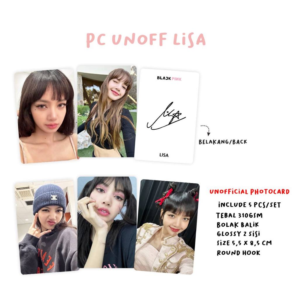 [2 SISI] Photocard Blackpink Selca Unofficial