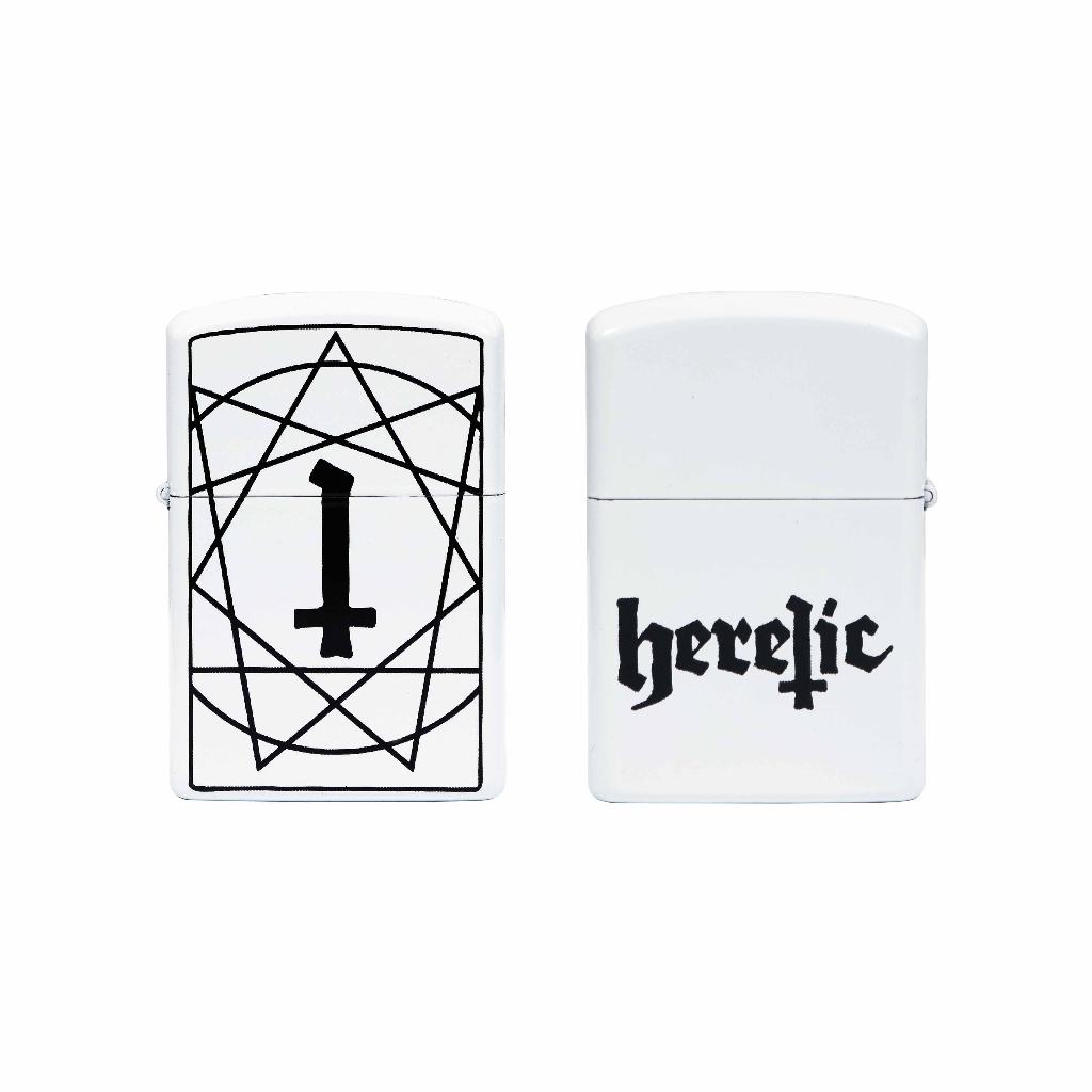 Heretic - Lighter / Korek - Pentagram White