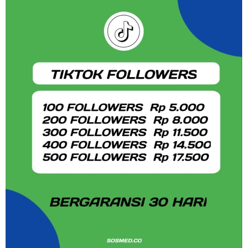 FOLLOWERS TIKTOK NOMINAL KECIL| NO DROP REFILL 30 HARI| FOLLOWERS TIKTOK TERMURAH SEJAGAD RAYA