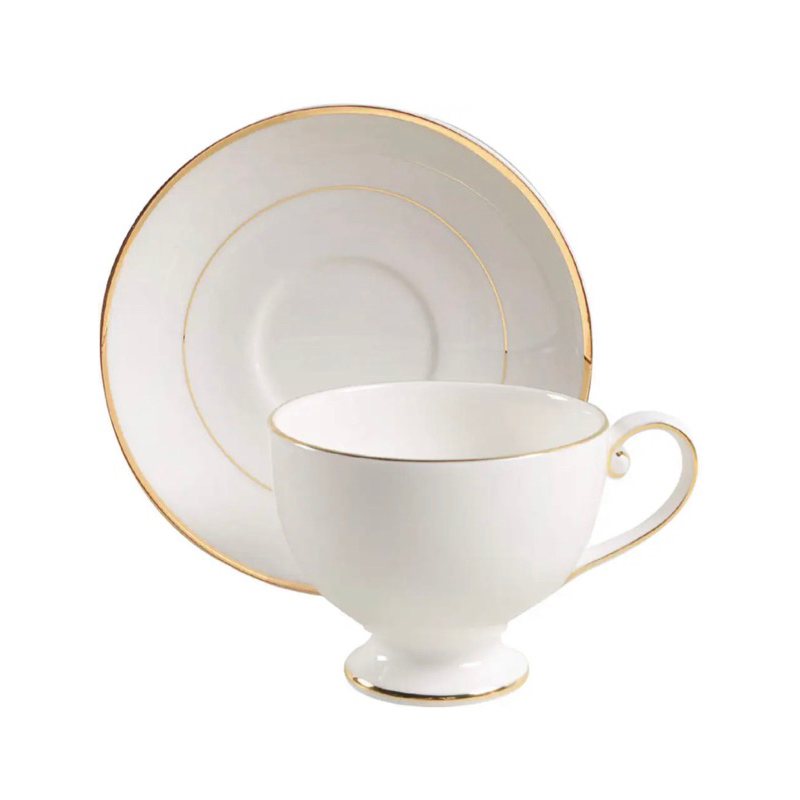 Saint James Cameo Gold Coffee Cup and saucer cangkir Teacup