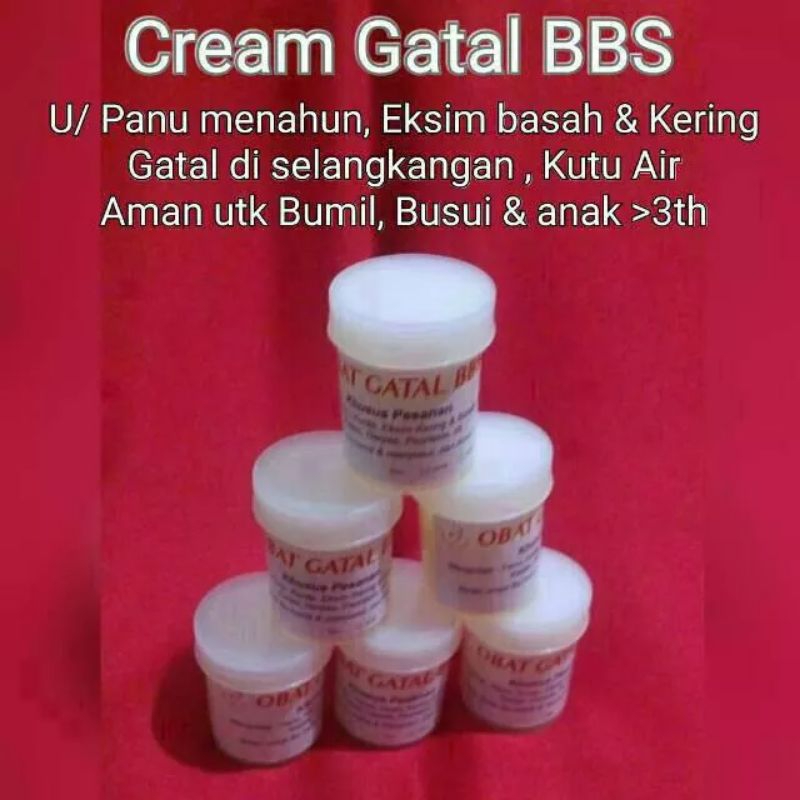 

Cream BBS Obat Gatal BBS Kulit Panu Eksim Gudik gatal anak Pesantren Pondok selangkangan Kutu dll