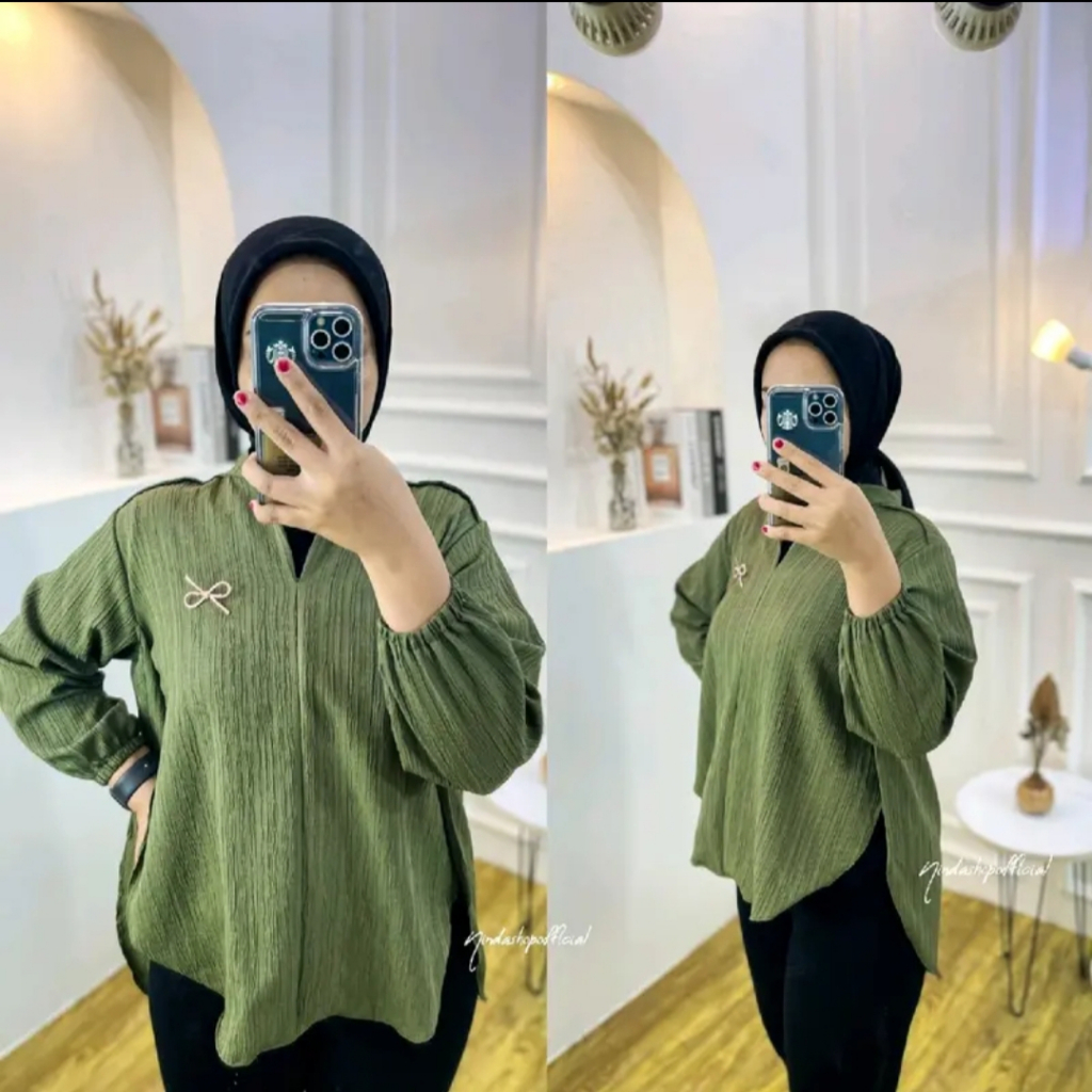 Livia Blouse // Blouse wanita polos