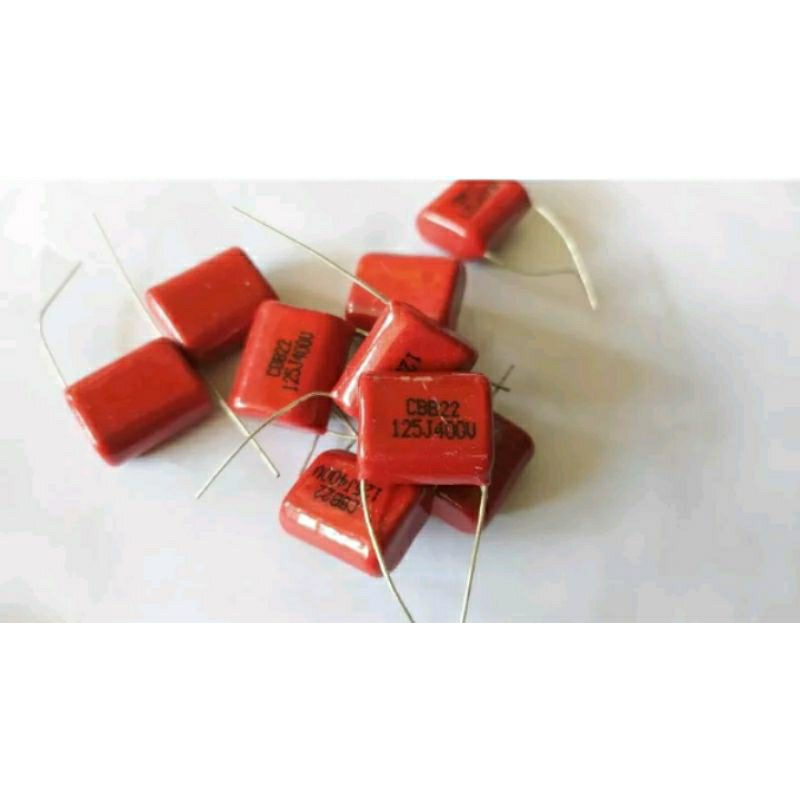 Capasitor Milar CBB22 125J 400V Kapasitor 125J 400V 20pcs