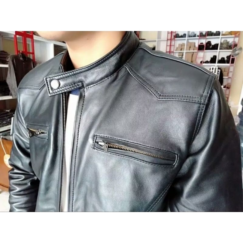 Jaket Pria Kulit Asli Original Made In Garut New Elegant