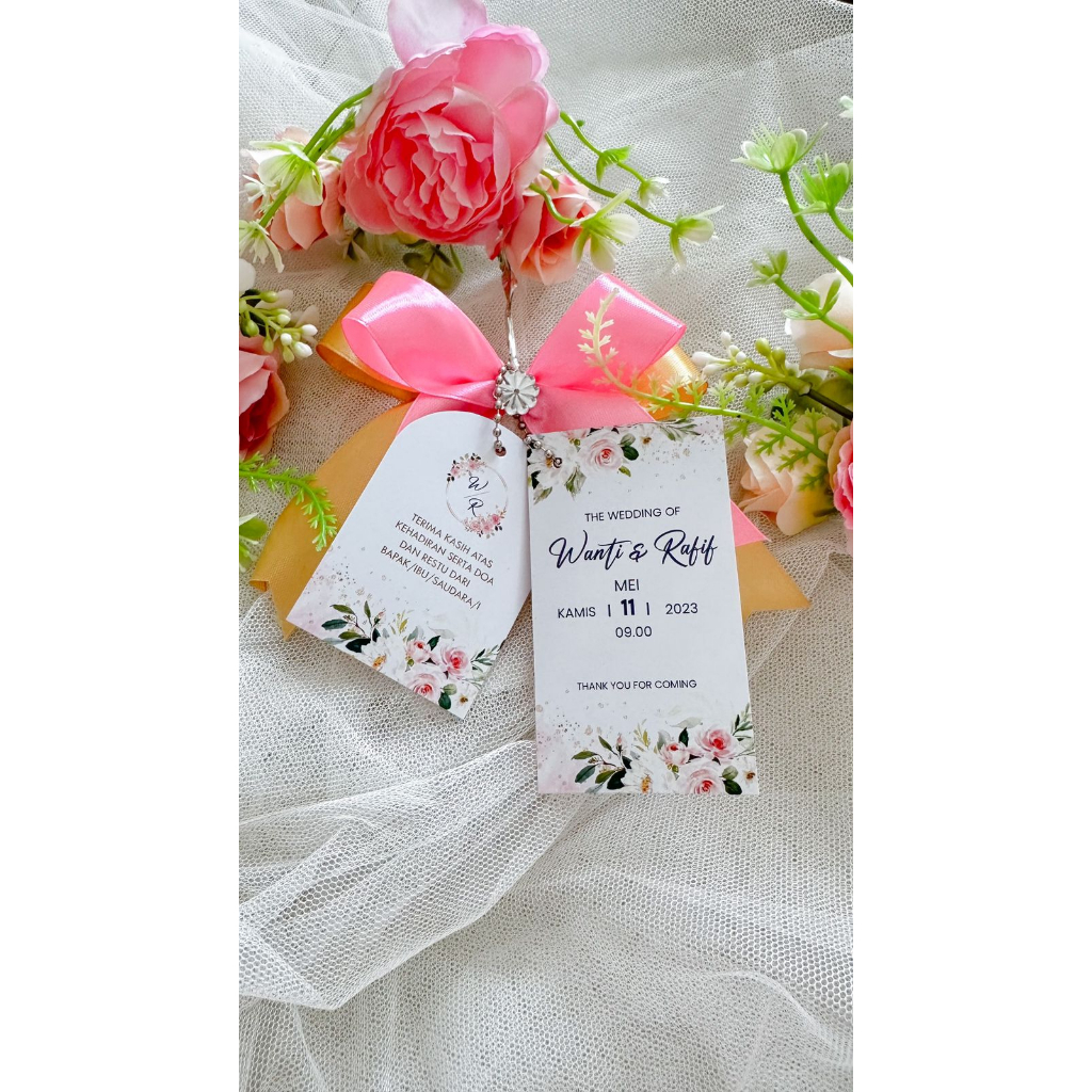 Wedding Souvenir Card / Kartu Ucapan Kado Nikahan