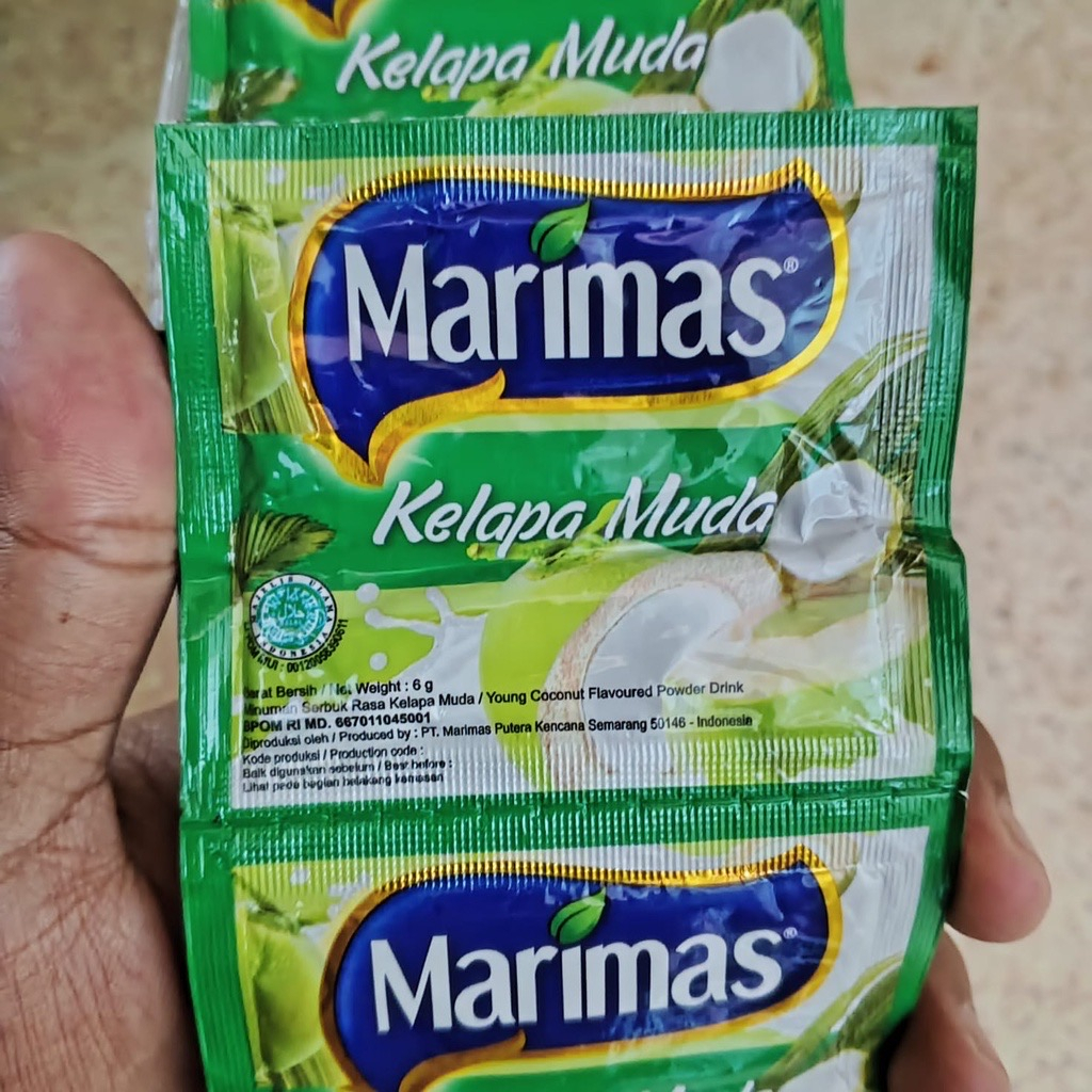 

Minuman sachet Marimas Rasa Kelapa Muda