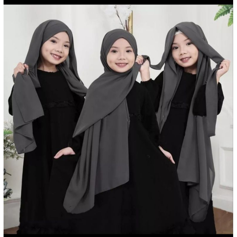 Pashmina Malay Anak Ceruty Babydoll 4-10Th