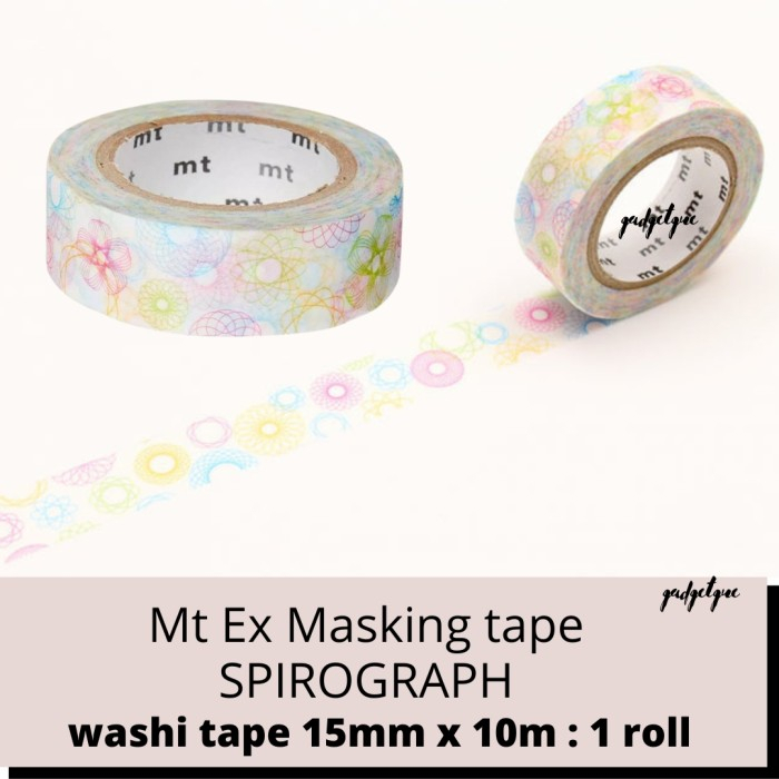 

washi tape aesthetic mt Spirograph masking tape washitape spirograf 1 roll selotip kertas original murah solatip kertas isolasi solasi aesthetic