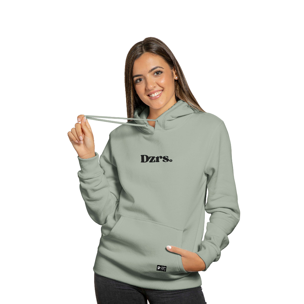 DEZIROSE Sweater Hoodie Font Simpel Dzrs Pria &amp; Wanita Distro Fleece Tebal Premium Size M-XXL