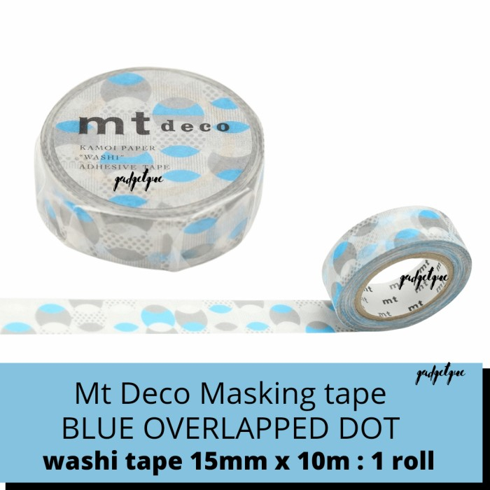 

washi tape aesthetic MT deco dot blue masking tape 10 Meter washitape 1 roll selotip kertas original murah solatip kertas isolasi solasi aesthetic