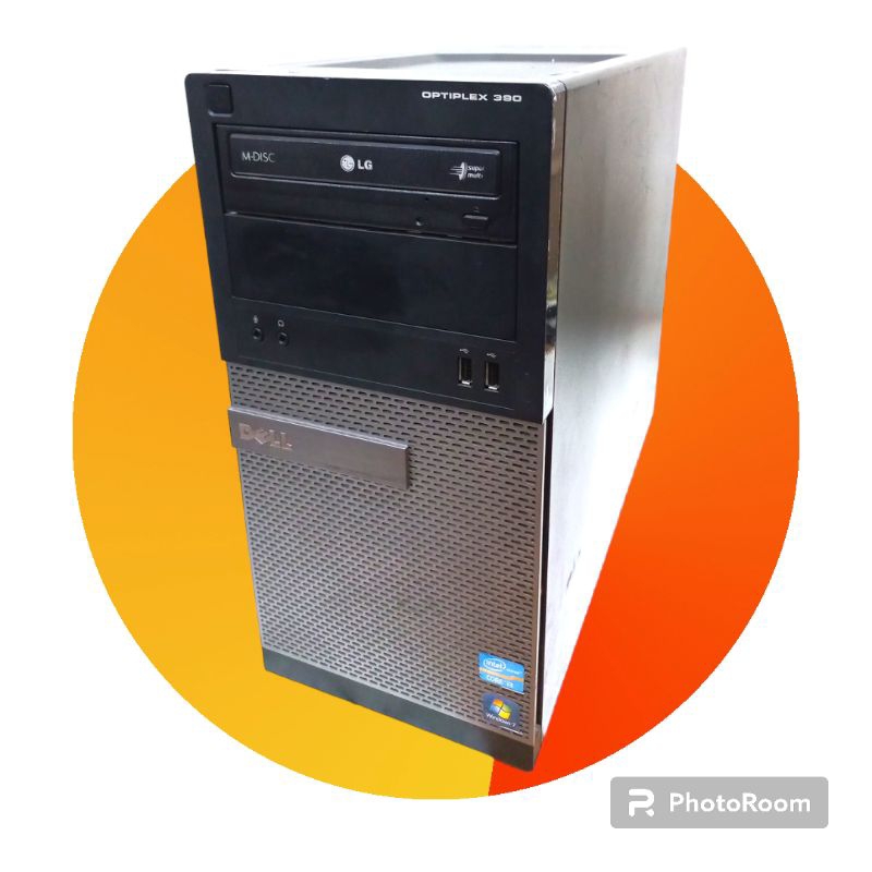 Pc Komputer Dell Optyplex 390 core i3-2120 ram 4/hdd 500 GB