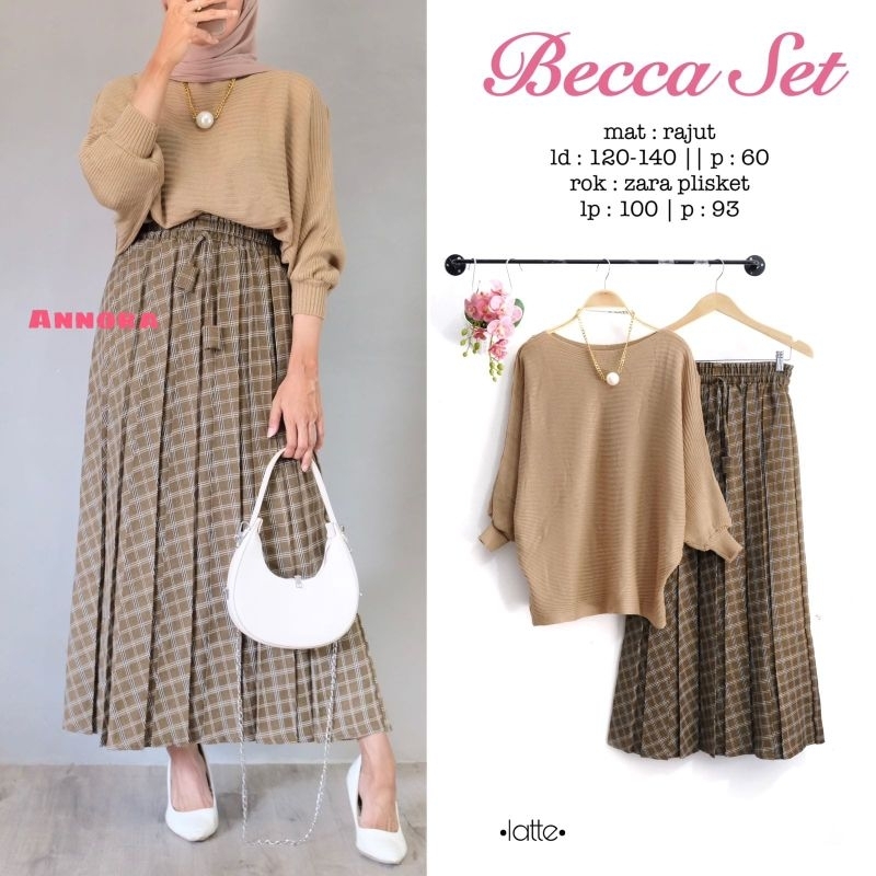 setelan rok wanita becca by Annora