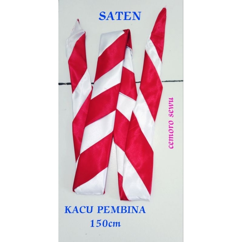 Kacu pembina saten 150cm hasduk dasi seragam pramuka